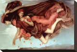 Night and Sleep Stretched Canvas Print by Evelyn De Morgan