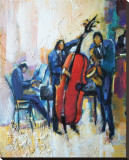 The Passion of Music Stretched Canvas Print by Maya Green