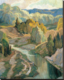 The Valley, c.1921 Reproduction transférée sur toile par Franklin Carmichael
