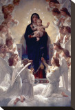 The Virgin with Angels Stretched Canvas Print by William Adolphe Bouguereau