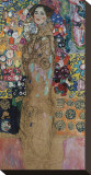 Portrait of Ria Munk III (Frauenbildnis) Stretched Canvas Print by Gustav Klimt