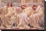 Dreamers Stretched Canvas Print by Albert Moore