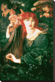 La Ghirlandata Stretched Canvas Print by Dante Gabriel Rossetti