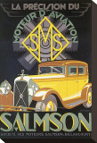 La Precision du Moteur d'Aviation Salmson Stretched Canvas Print by G. Kow