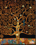Under the Tree of Life Stretched Canvas Print by Gustav Klimt