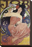 JOB Stretched Canvas Print by Alphonse Mucha
