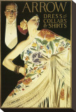 Arrow Dress Collars and Shirts Stretched Canvas Print by Joseph Christian Leyendecker