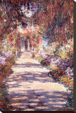 Monets Garten in Giverny Leinwand von Claude Monet