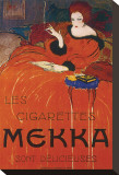 Les Cigarettes Mekka Reproduction transférée sur toile par Charles Loupot