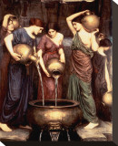 Danaides, 1904 Stretched Canvas Print by John William Waterhouse