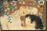 Mère à l'enfant Reproduction transférée sur toile par Gustav Klimt