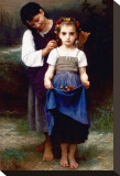 Parure des Champs Stretched Canvas Print by William Adolphe Bouguereau