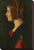 Beatrice d'Este Stretched Canvas Print by Leonardo da Vinci 