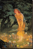 Midsummer Dream Stretched Canvas Print by Edward Robert Hughes