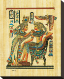 Tutankhamun with His Queen Stretched Canvas Print