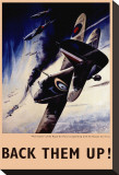 Back Them Up! RAF Hurricanes Working with Russian Air Force Stretched Canvas Print