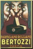 Parmigiano Reggiano Bertozzi Stretched Canvas Print by Achille Luciano Mauzan