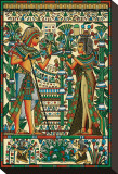 Tutankhamun and Ankhesenamun Stretched Canvas Print