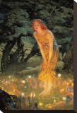 Midsummer Dream Stretched Canvas Print by Edward Robert Hughes