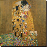 The Kiss, c.1907 Stretched Canvas Print by Gustav Klimt