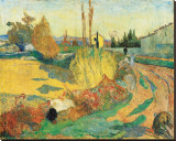 Paysage a Arles, 1888 Reproducción en lienzo de la lámina por Paul Gauguin Paysage a Arles, 1888 Reproducción en lienzo de la lámina por Paul Gauguin
