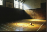 Basketball Court Stretched Canvas Print