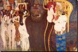 The Hostile Force, c.1902 Reproduction transférée sur toile par Gustav Klimt