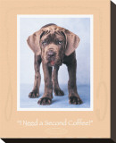 I Need a Second Coffee Reproduction transférée sur toile : par Rachael Hale