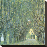 Avenue Before Room, Schlob Park, c.1912 Stretched Canvas Print by Gustav Klimt