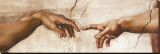 Creation of Adam Stretched Canvas Print by Michelangelo Buonarroti 