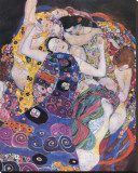 The Virgins Stretched Canvas Print by Gustav Klimt