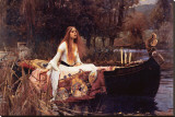 Lady of Shalott Canvastaulu tekijänä John William Waterhouse Lady of Shalott Canvastaulu tekijänä John William Waterhouse
