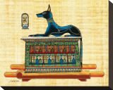 Anubis the God of Dead Reproduction transférée sur toile