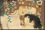 Mère à l'enfant Reproduction transférée sur toile par Gustav Klimt