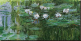 Waterlilies Stretched Canvas Print by Claude Monet
