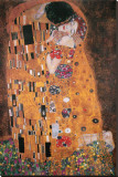 The Kiss, c.1907 (detail) Stretched Canvas Print by Gustav Klimt