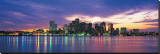 Boston Skyline at Sunrise Stretched Canvas Print