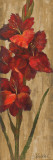 Vivid Red Lily on Gold Poster af Silvia Vassileva