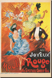Au Joyeux Moulin Rouge Stretched Canvas Print