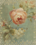 Rose on Sage Prints by Danhui Nai