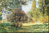 The Parc Monceau, Paris, c.1876 Stretched Canvas Print by Claude Monet
