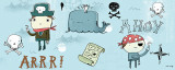 Ahoy Matey II Affiches par Mike Lowery