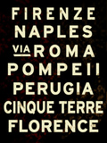 Italy Sign Reproduction procédé giclée