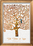 The Tree of Life Pastiche Marzipan Framed Giclee Print by Gustav Klimt