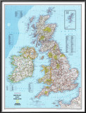Map of Britain And Ireland Posters