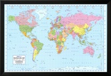 Mapa mundial político Láminas