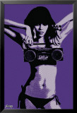 Steez-Bikini Boombox Affiche par Steez 