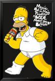 Simpsons - Homer Music Affiches