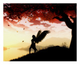 Angel at Dawn Giclee Print by Julie Fain