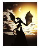 Wyverns Wake Giclee Print by Julie Fain